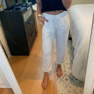 White Linen Pants
